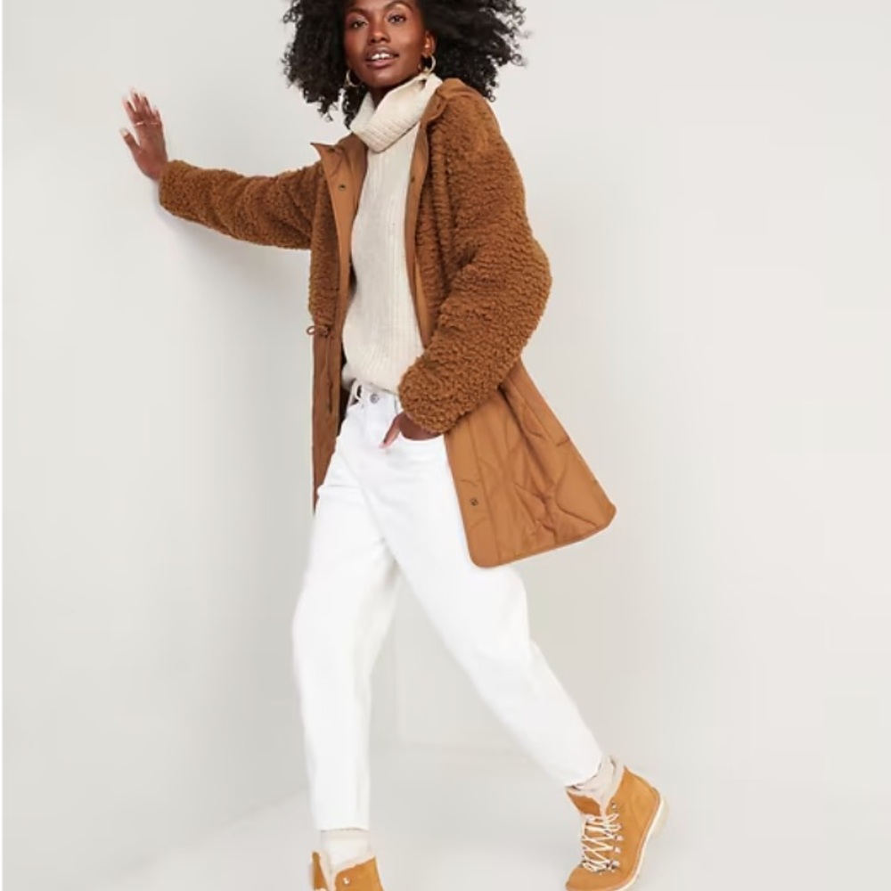 Cozy Brown Sherpa Jacket - Picture 2 of 7